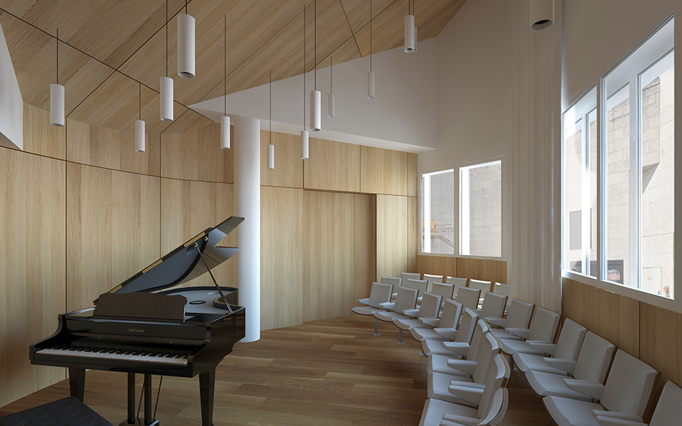 Un travail de luthier, Paris 13 | METEK architectes designers | Salle de concert et 2 studios de musiques | auditions, répétitions et enrgistrements.