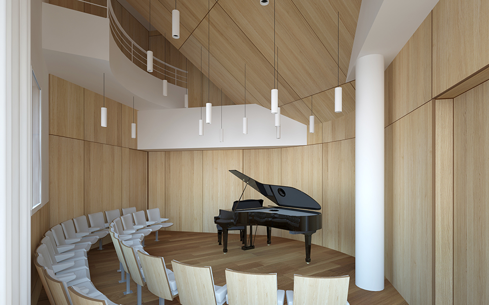 Un travail de luthier, Paris 13 | METEK architectes designers | Salle de concert et 2 studios de musiques | auditions, répétitions et enrgistrements.