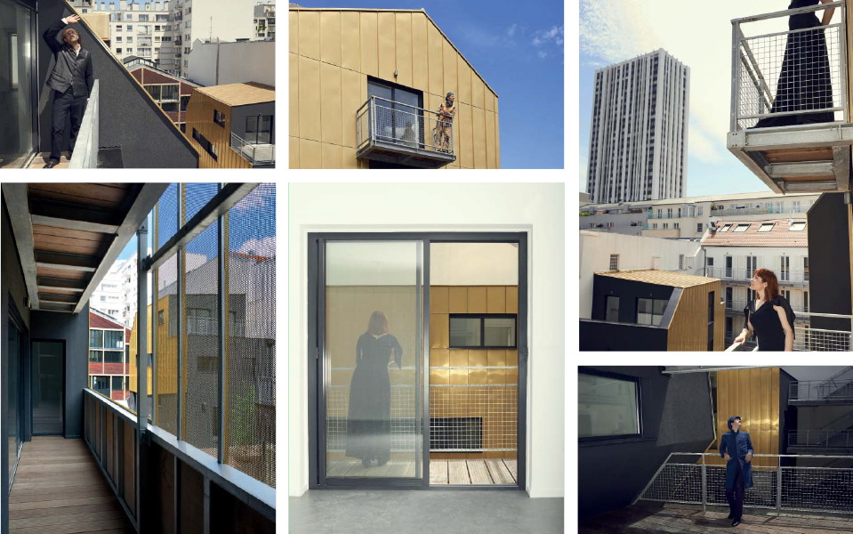 loggias, balcons et coursives variées avec vue