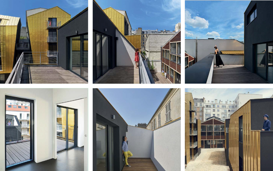 terrasses et solariums multiples au 168 rue de Crimée